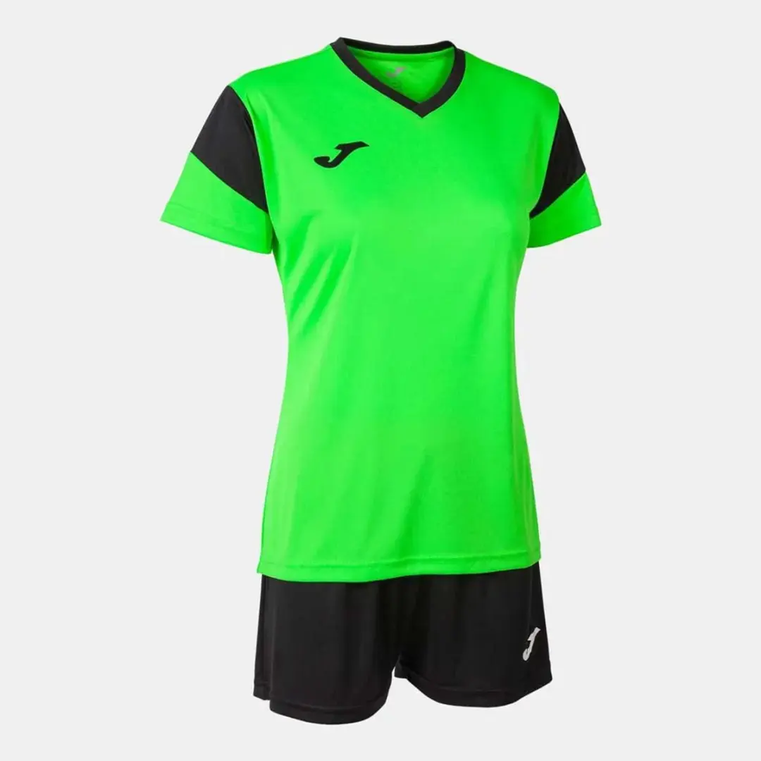 Joma Phoenix Korte Mouw Set - L - Fluor Green/Black