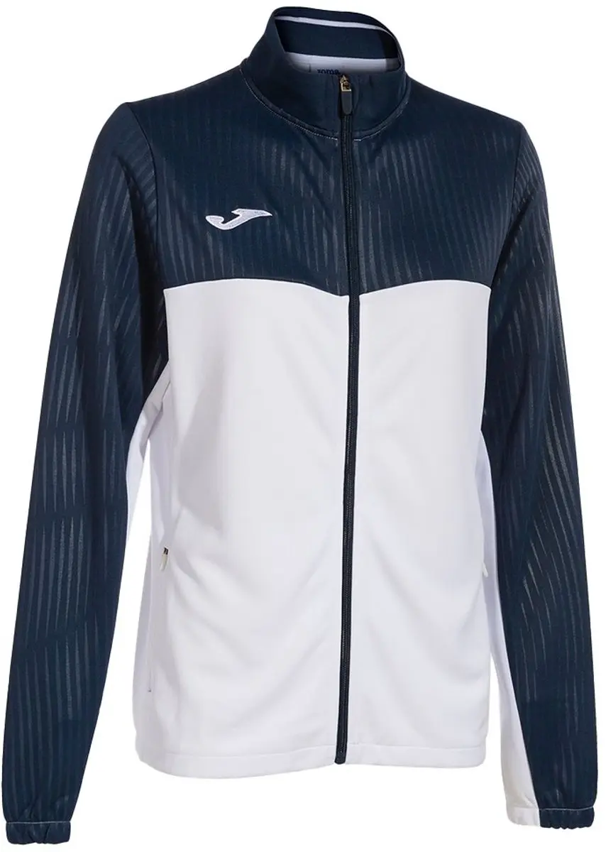 Joma Montreal Sweatshirt Met Rits Wit,Blauw S Vrouw