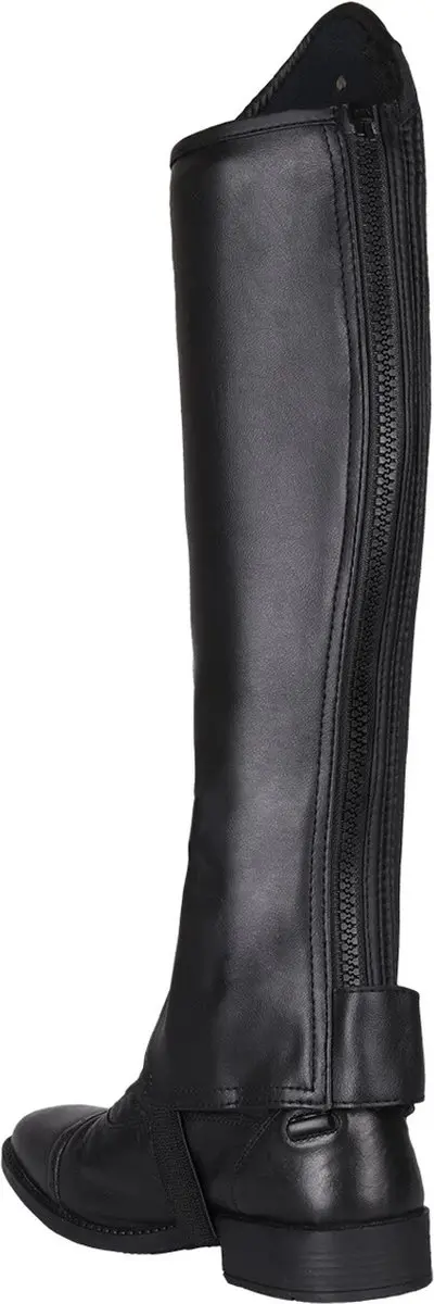 QHP Shimmer Junior Chaps - L/XL Zwart - afbeelding 5 van 6