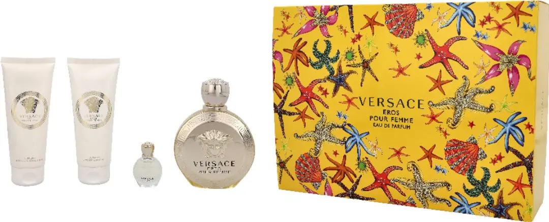 Eros Pour Femme Gift Set Eau De Parfum (edp) 100 Ml, Shower Gel 100 Ml, Body Lot