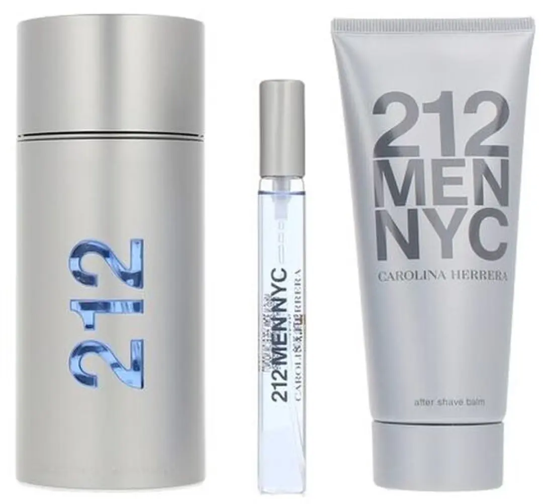 Parfumset voor Heren Carolina Herrera 212 NYC MEN 3 Onderdelen