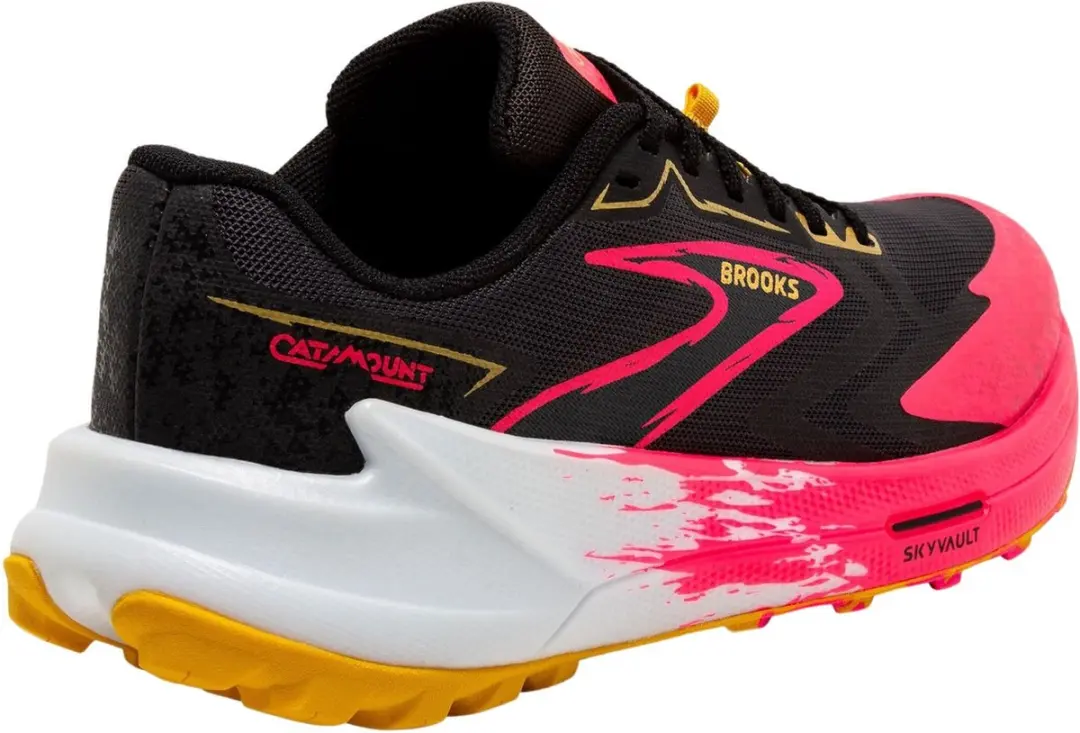 Brooks Catamount 3 Trailrunningschoenen 38.5 - Zwart/Rozerood - afbeelding 3 van 6