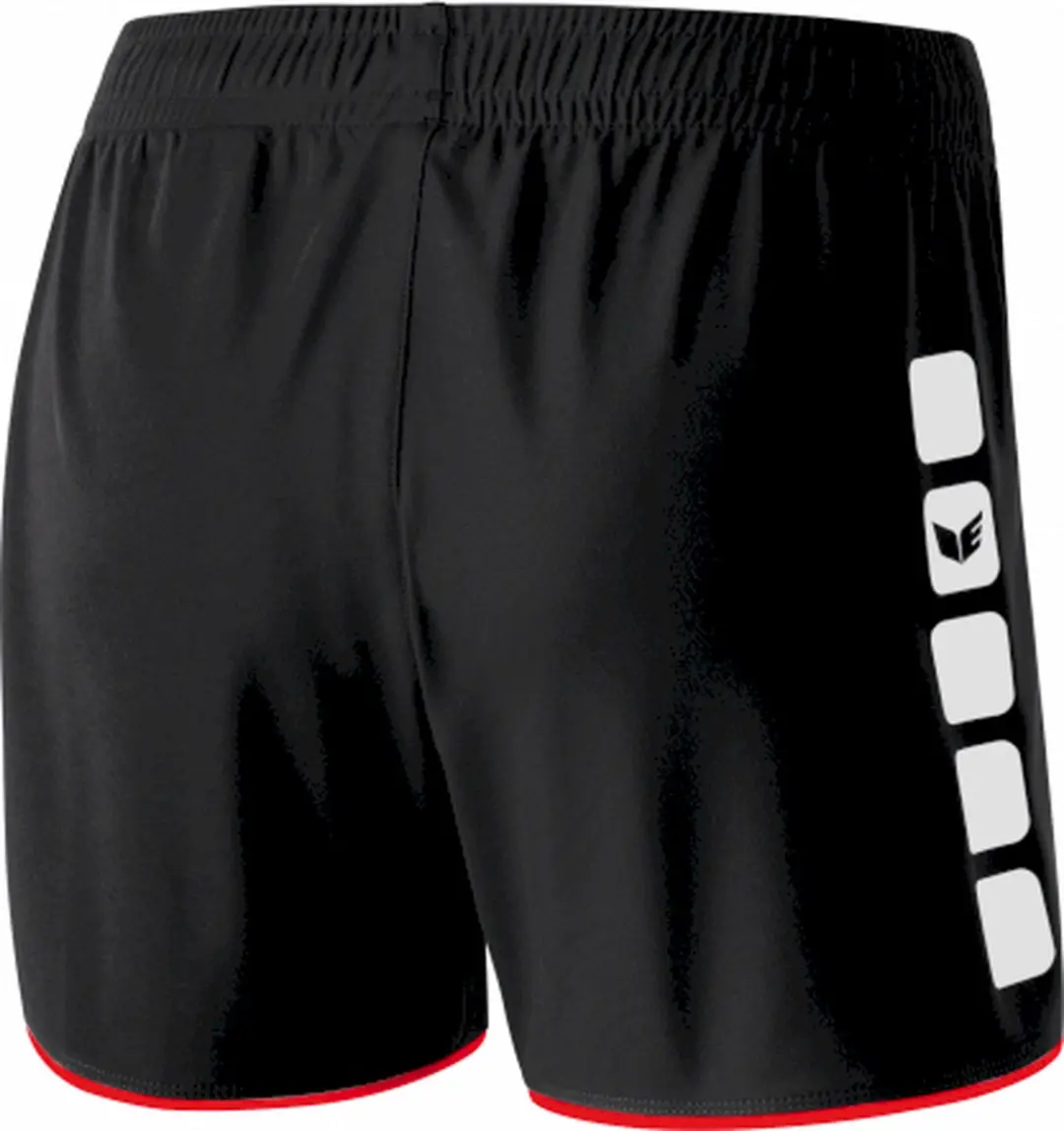 Erima 5-Cubes Short Dames - Zwart/Rood 38