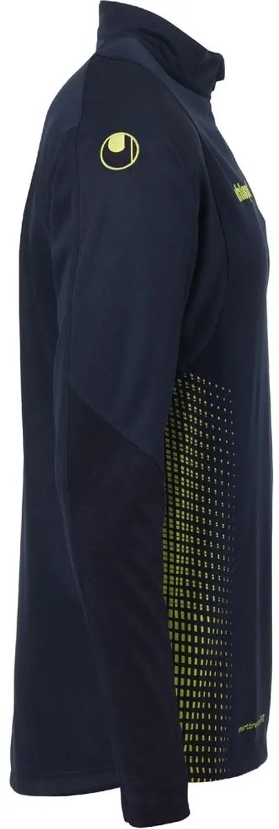 Uhlsport Score 1/4 Zip Top Kind - Maat 116 - Marine-Fluo Geel