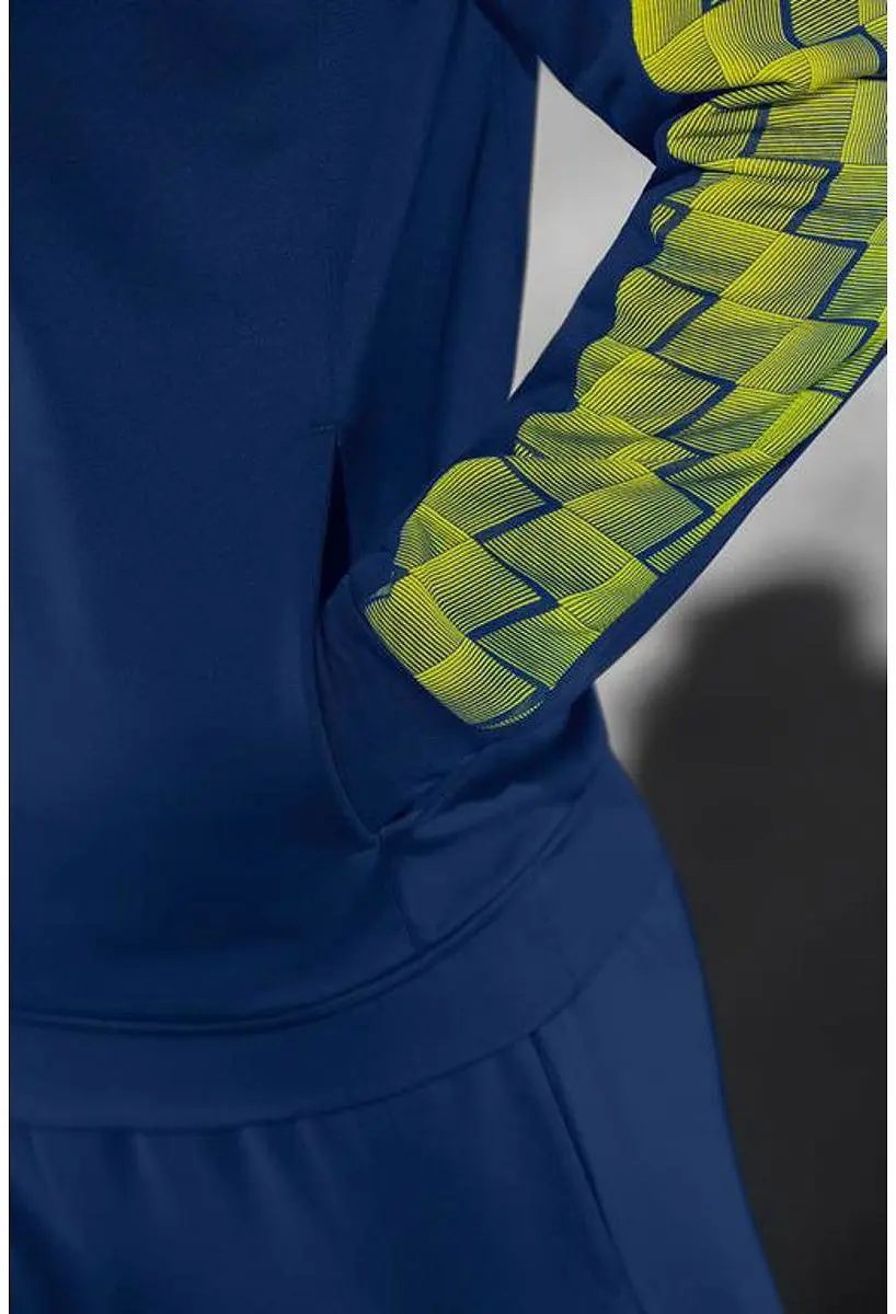 Erima Evo Star Sweatshirt Kinderen 152 - Marine/Geel
