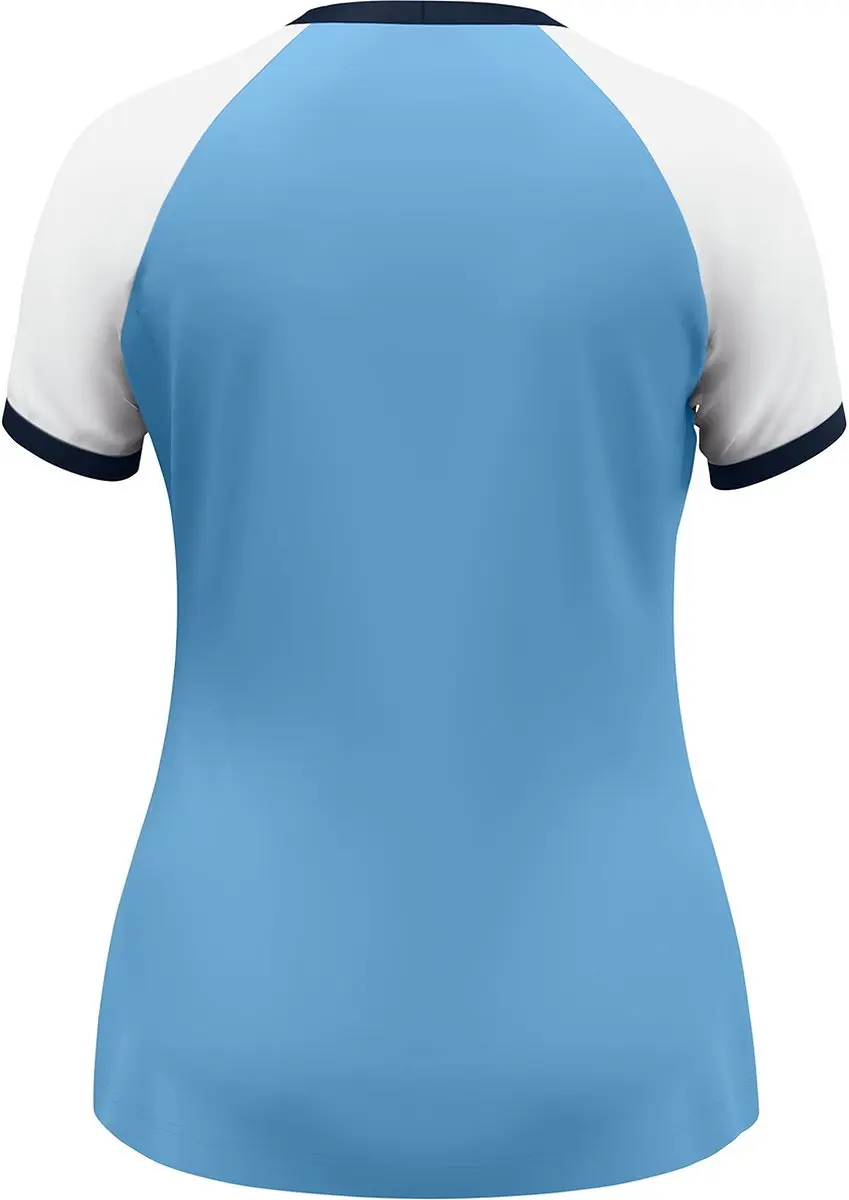 Jako Dynamic Shirt Dames Korte Mouw - Hemelsblauw/Wit/Marine M