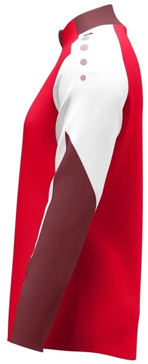 Jako Dynamic Polyestervest Dames M - Rood/Wit/Donkerrood - afbeelding 6 van 6