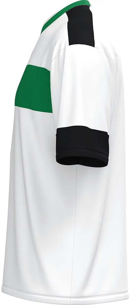 Jako Club 92 Shirt Korte Mouw Heren - L - Wit/Sportgroen/Zwart