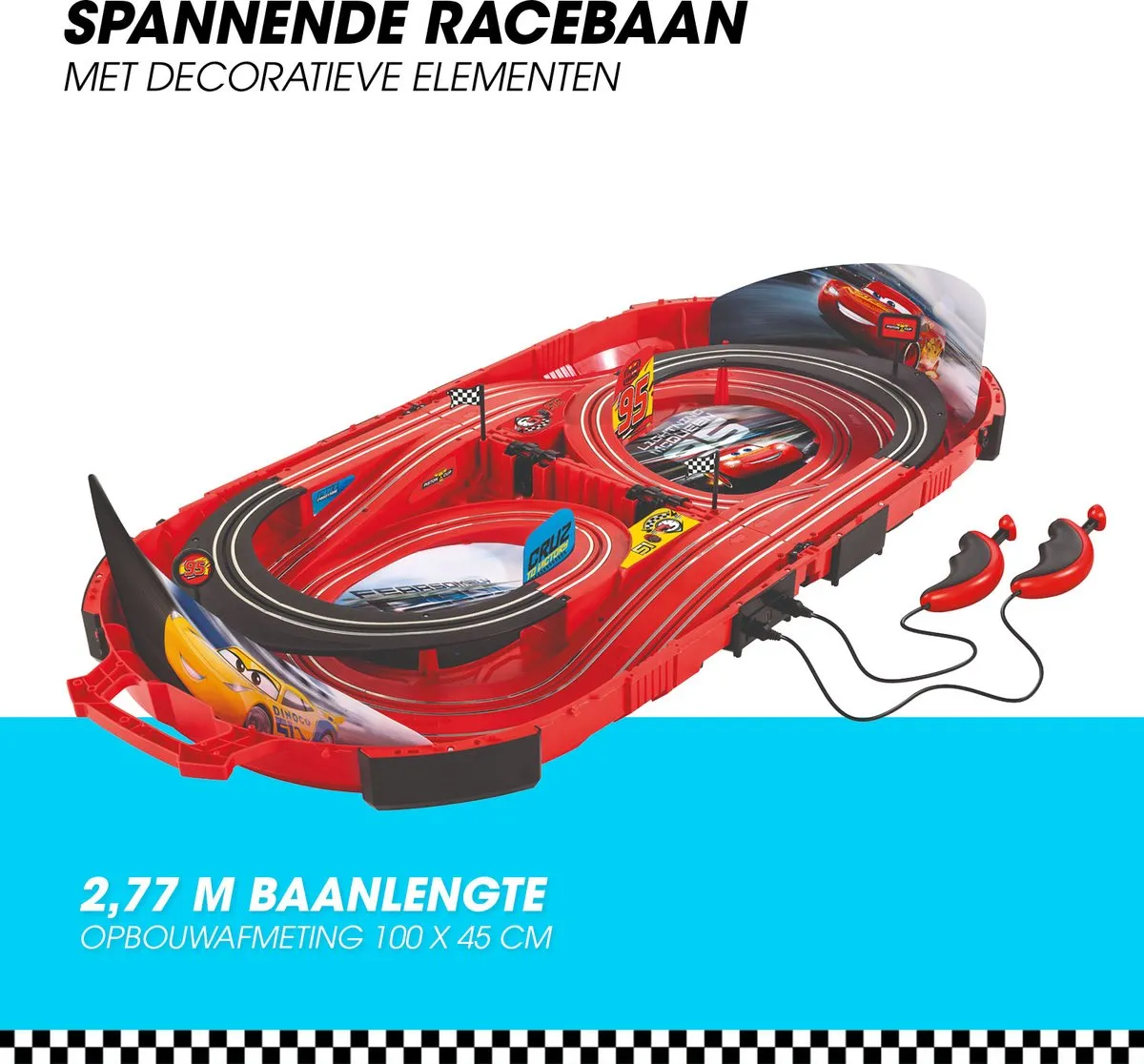 Carrera FIRST Racebaan Disney Pixar Cars Lightning McQueen - 2,77m
