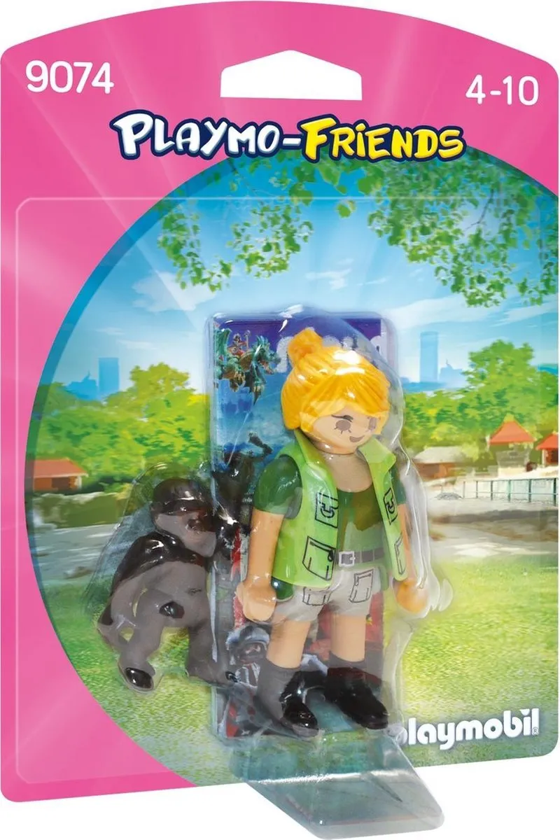 Playmobil Dierenverzorger met Baby Gorilla 9074