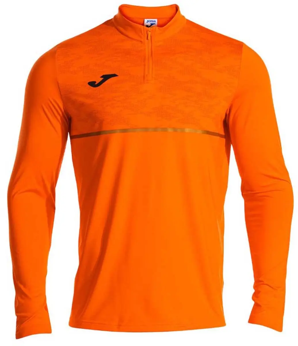 Joma Record III Sweatshirt - Halve rits - Oranje - S