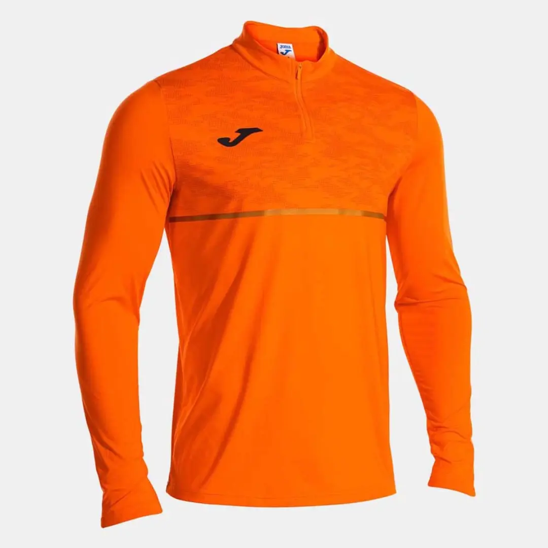 Joma Record III Sweatshirt - Halve rits - Oranje - S