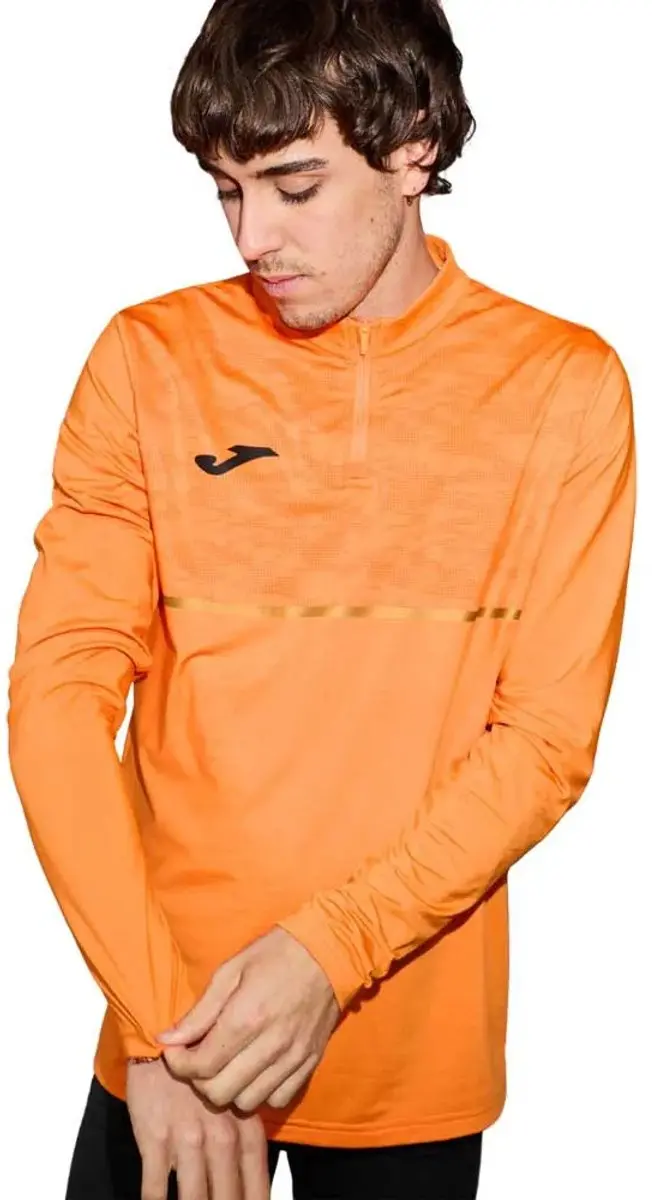 Joma Record III Sweatshirt - Halve rits - Oranje - S - afbeelding 6 van 6