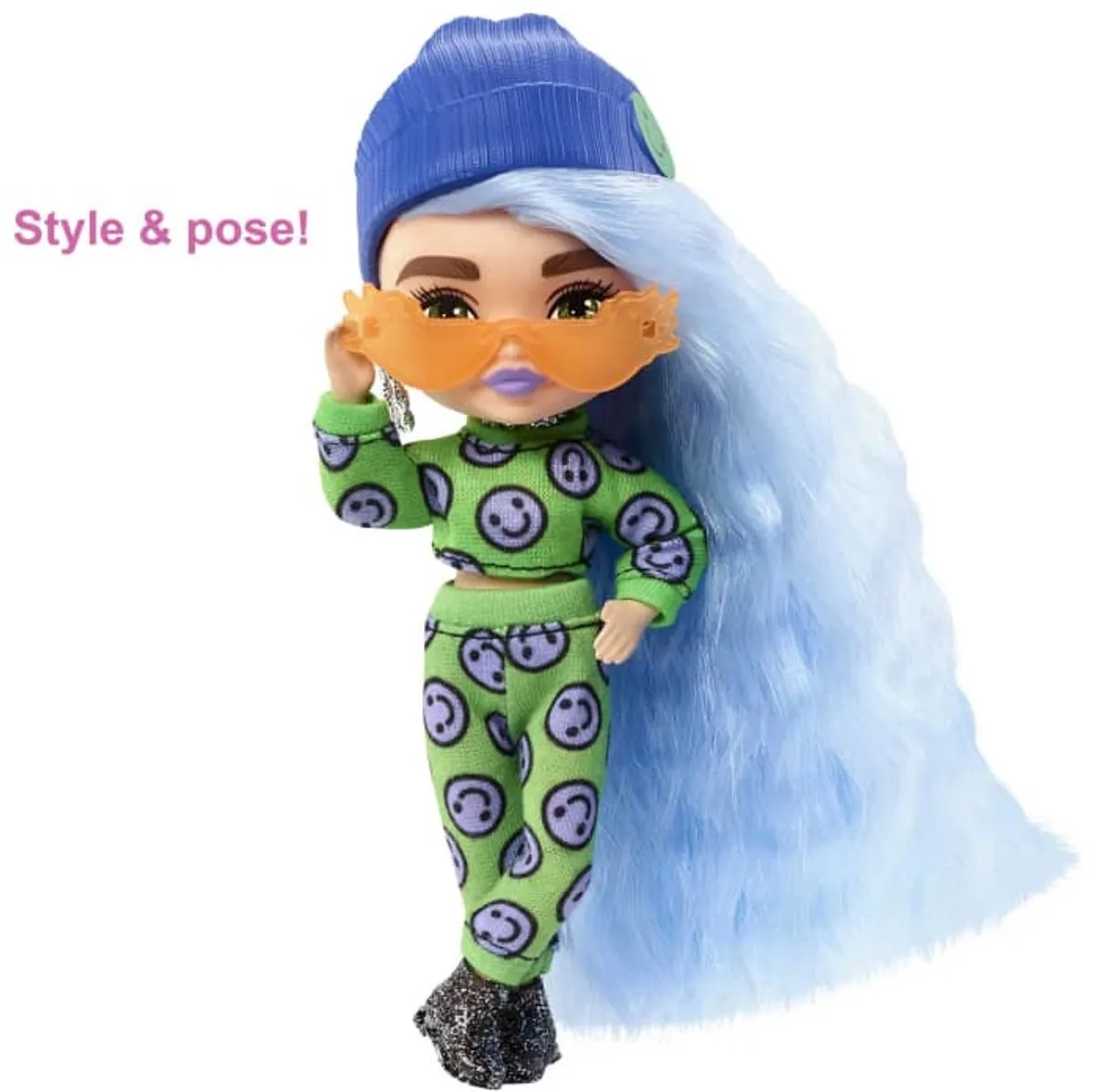 Barbie Extra Mini Pop 3 - IJsblauw haar - afbeelding 4 van 6