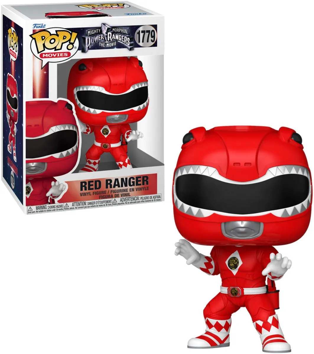 Funko Pop! Mighty Morphin Power Rangers Red Ranger #1779 - Multicolor