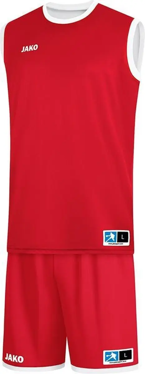 JAKO Change 2.0 Reversible Shirt Kinderen - Wit/Rood XXS