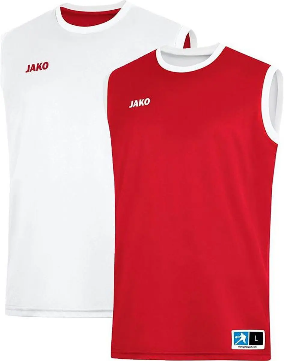 JAKO Change 2.0 Reversible Shirt Kinderen - Wit/Rood XXS - afbeelding 6 van 6