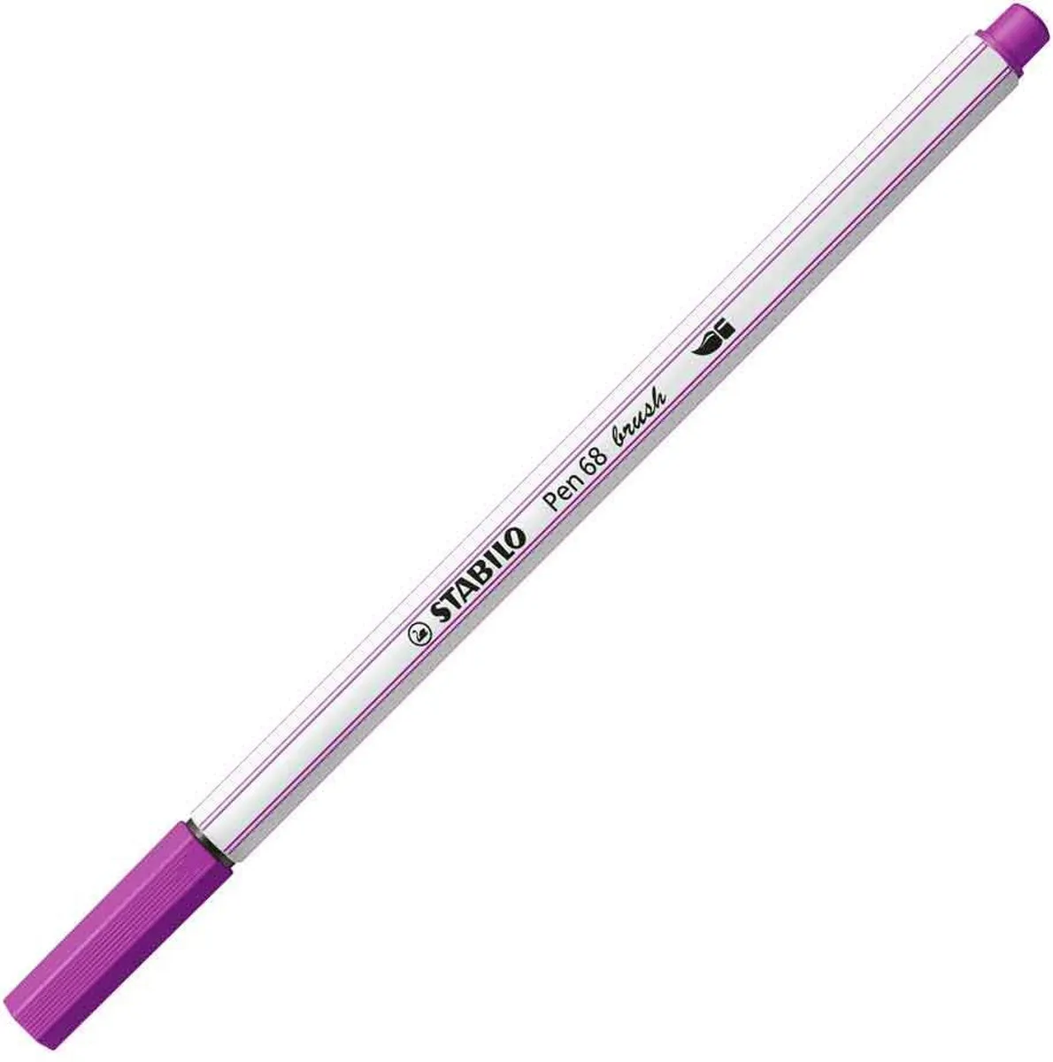 STABILO Pen 68 Brush Viltstift - Lila