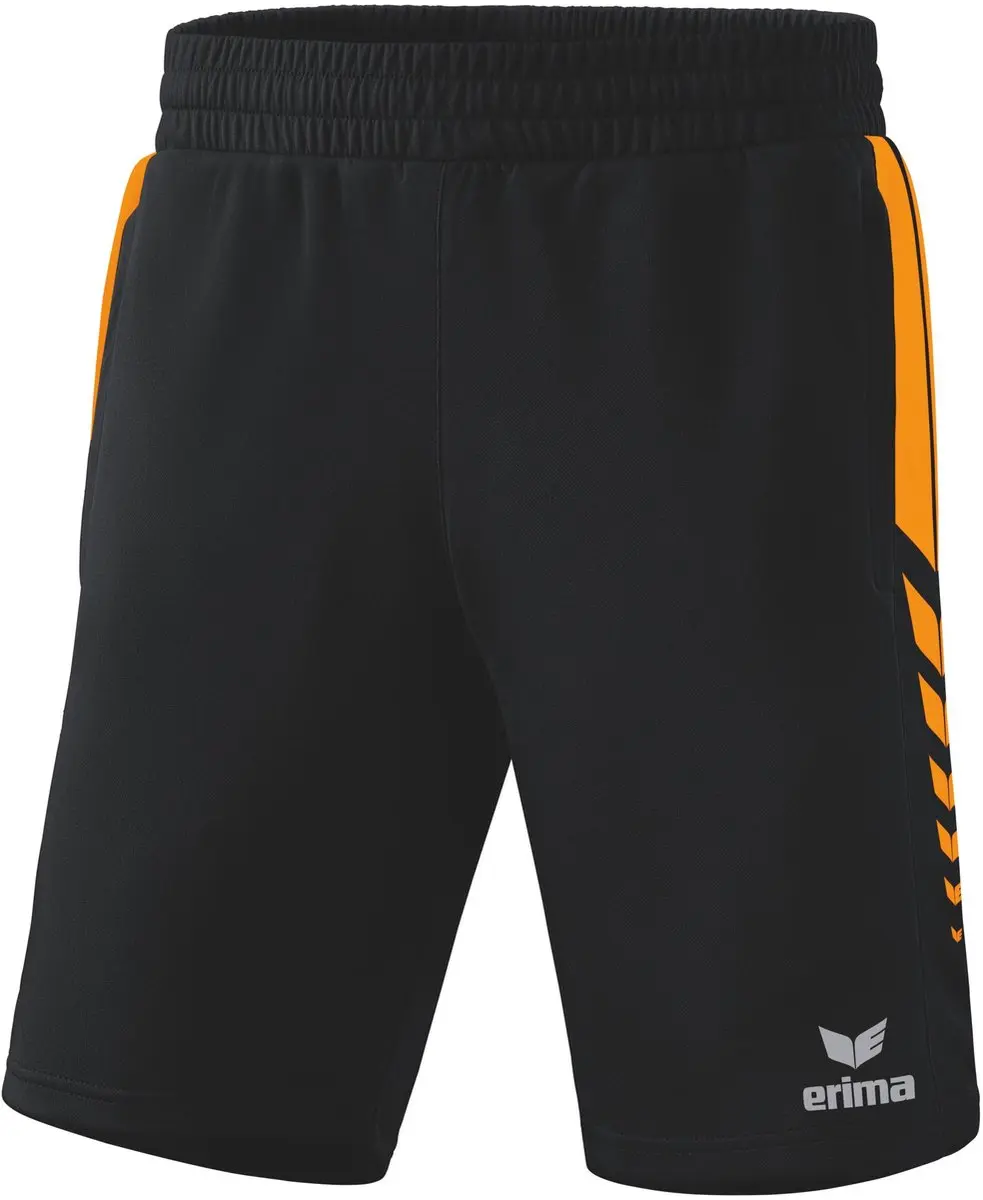 Erima Six Wings Worker Short Heren - L - New Orange/Zwart
