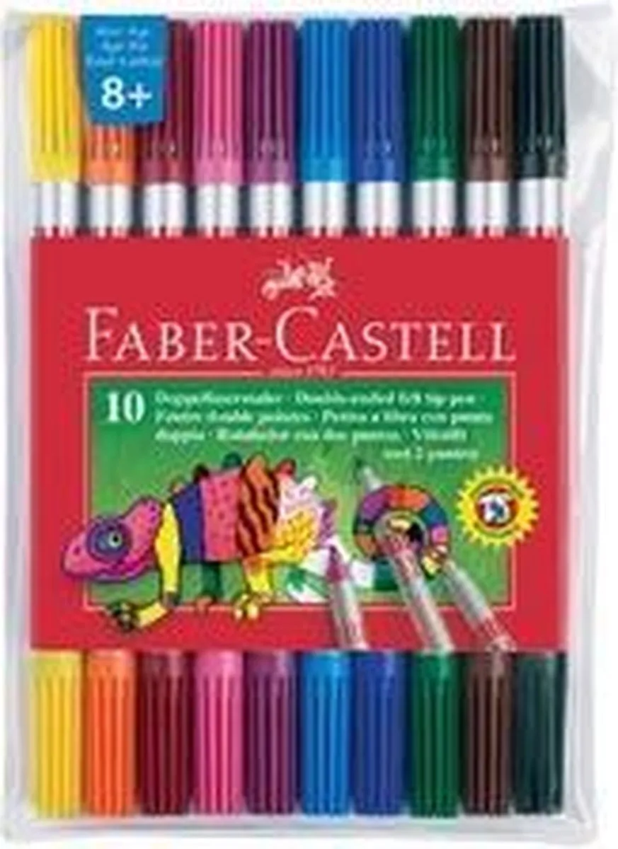 Faber-Castell FC-151110 Viltstiften Brushpen & Fineliner - 10 Stuks