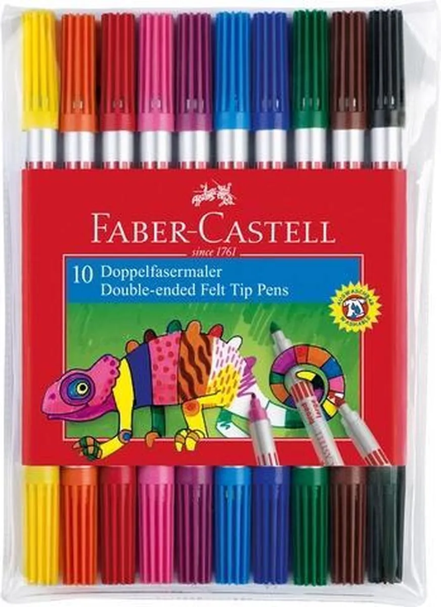 Faber-Castell FC-151110 Viltstiften Brushpen & Fineliner - 10 Stuks - afbeelding 6 van 6