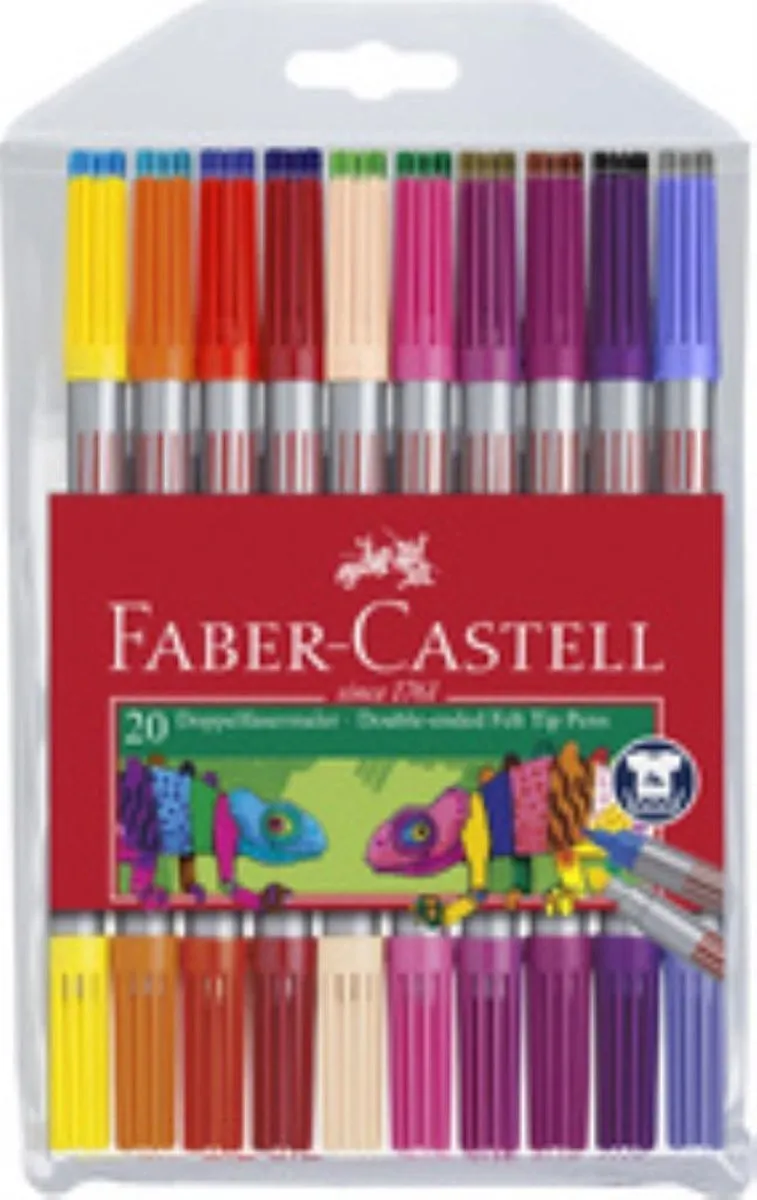 Faber-Castell FC-151110 Viltstiften Brushpen & Fineliner - 10 Stuks