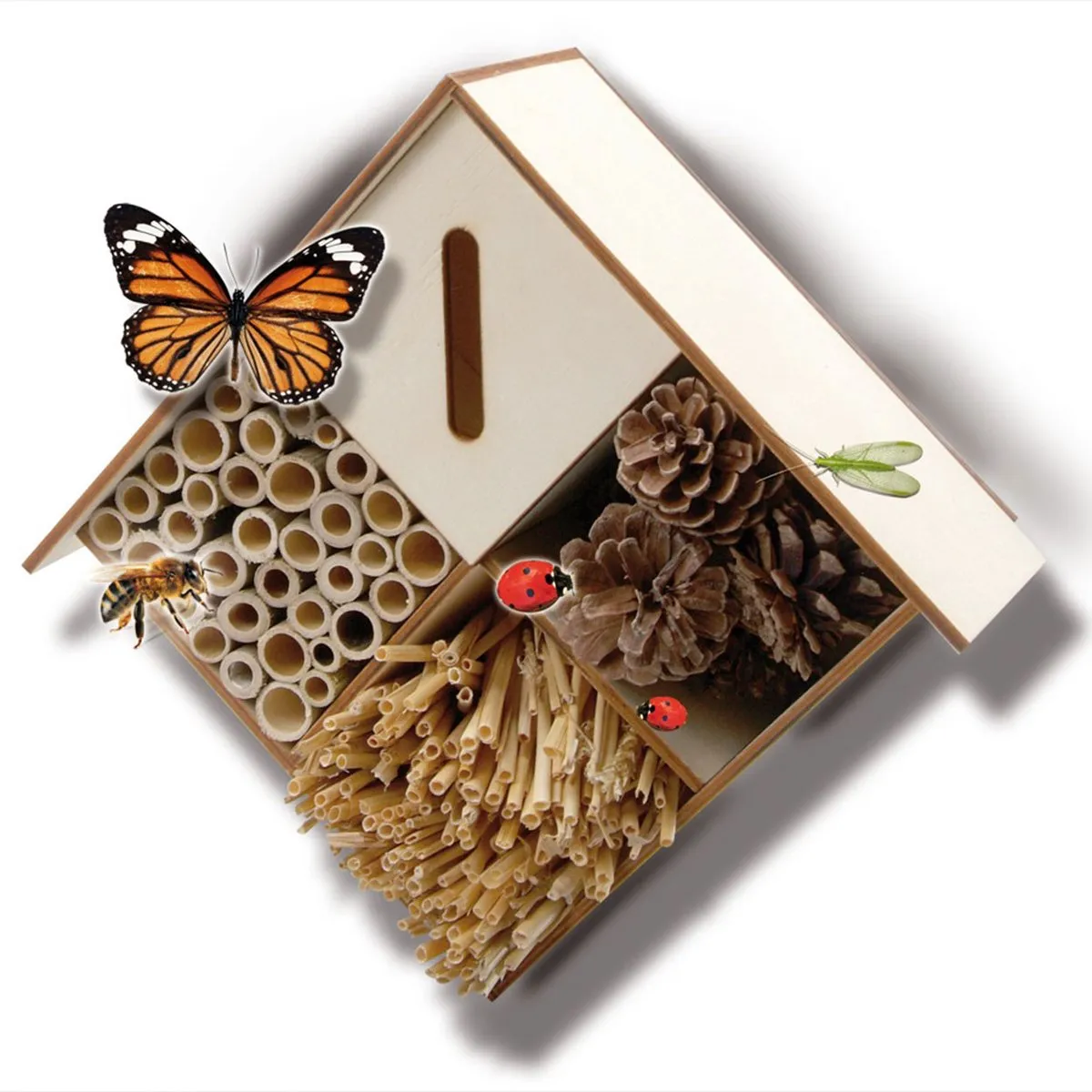 SES Creative Explore Insectenhotel Knutselpakket - Hout - Inclusief gereedschap