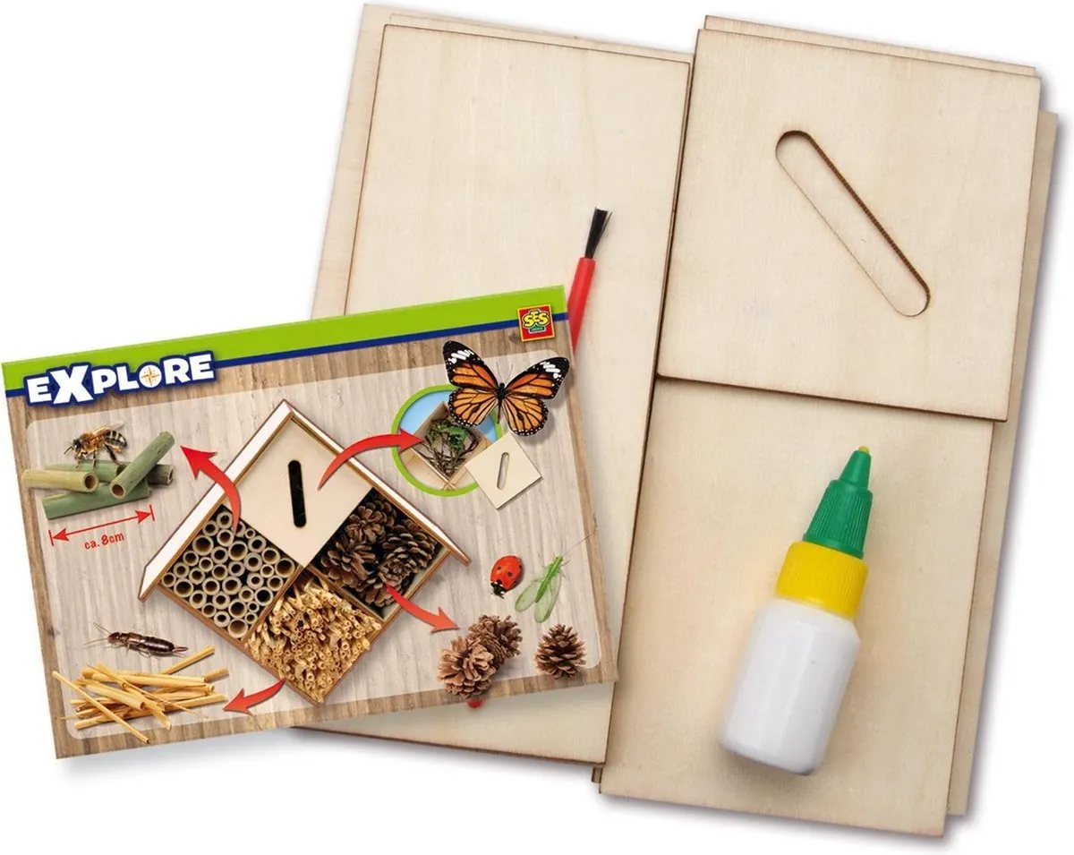 SES Creative Explore Insectenhotel Knutselpakket - Hout - Inclusief gereedschap