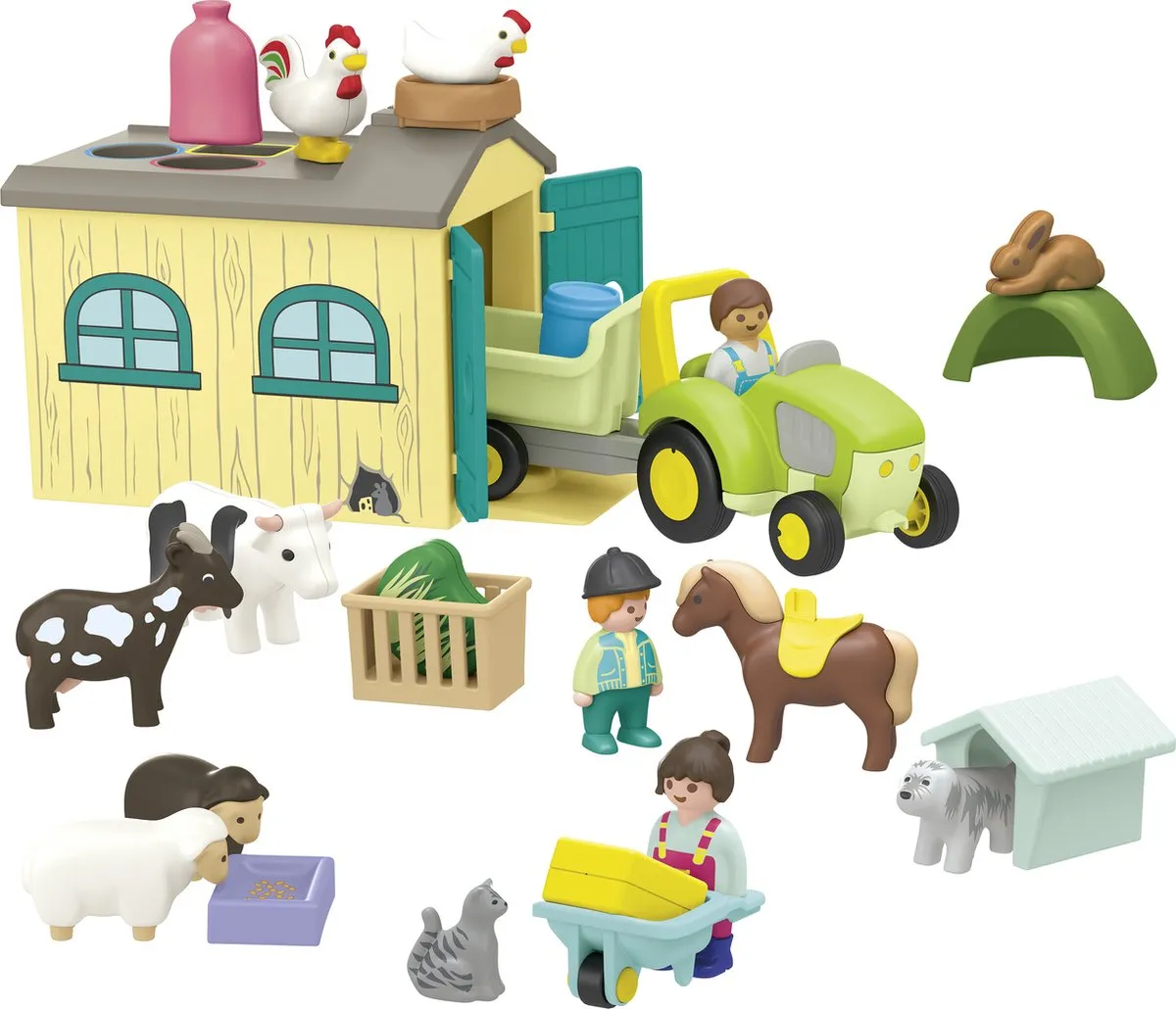 Playmobil Boerderijavontuur 71656 - Tractor & Dieren - Multicolor