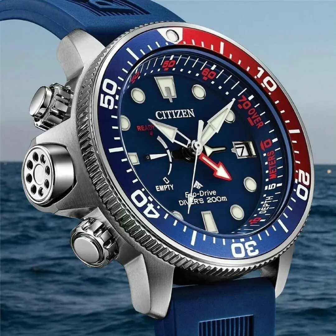 Citizen Promaster Aqualand BN2038-01L Horloge - Blauw/Rood - afbeelding 3 van 6