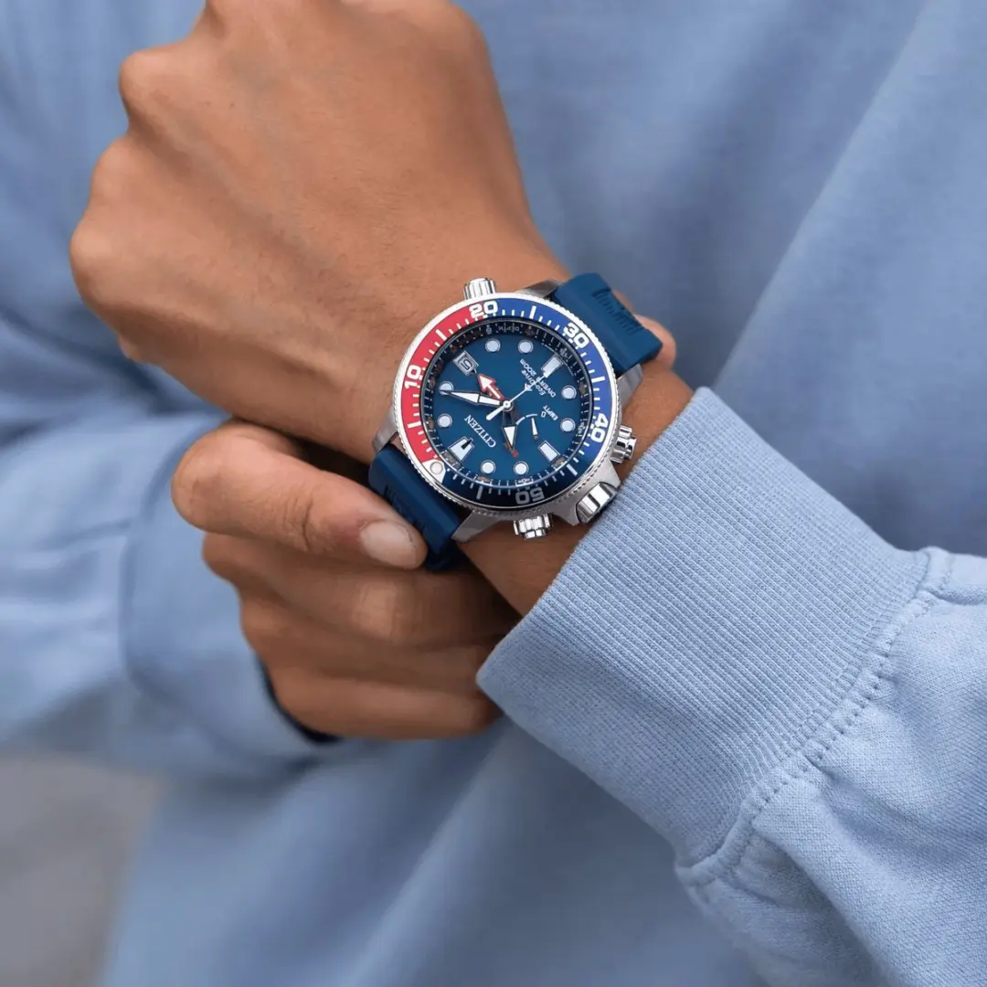 Citizen Promaster Aqualand BN2038-01L Horloge - Blauw/Rood - afbeelding 5 van 6