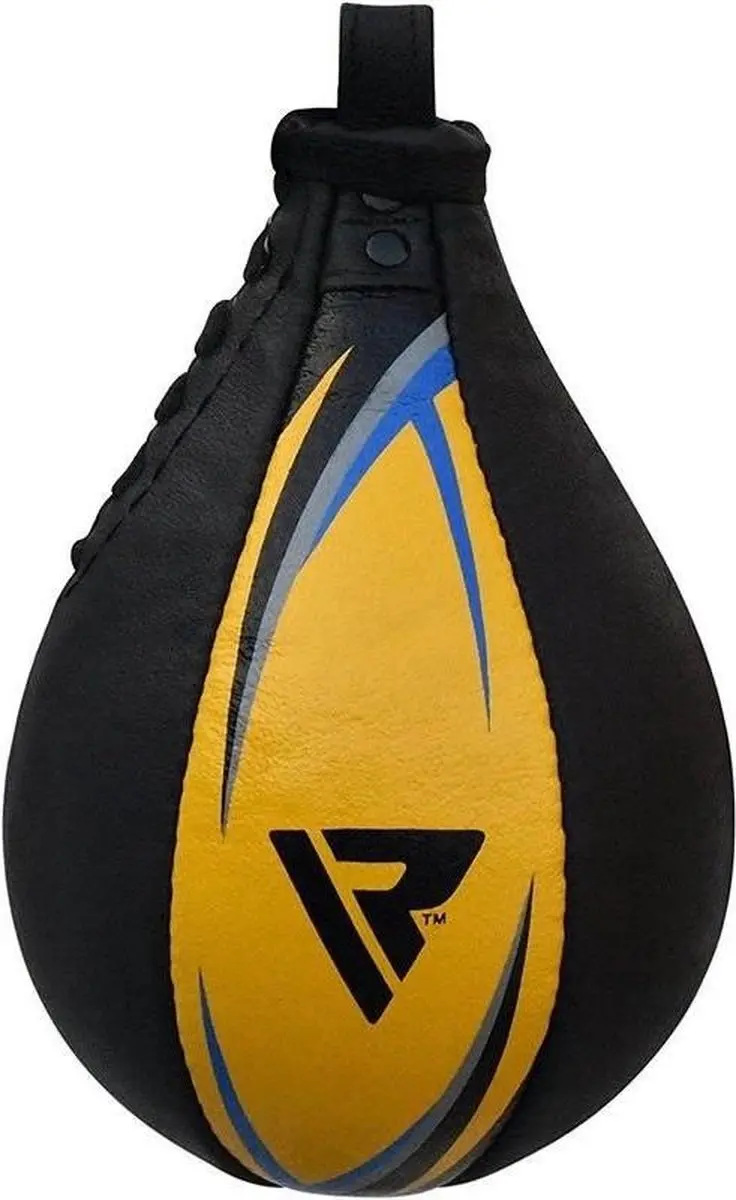 RDX Sports Speedball Geel - Leer - Hangend met wartel