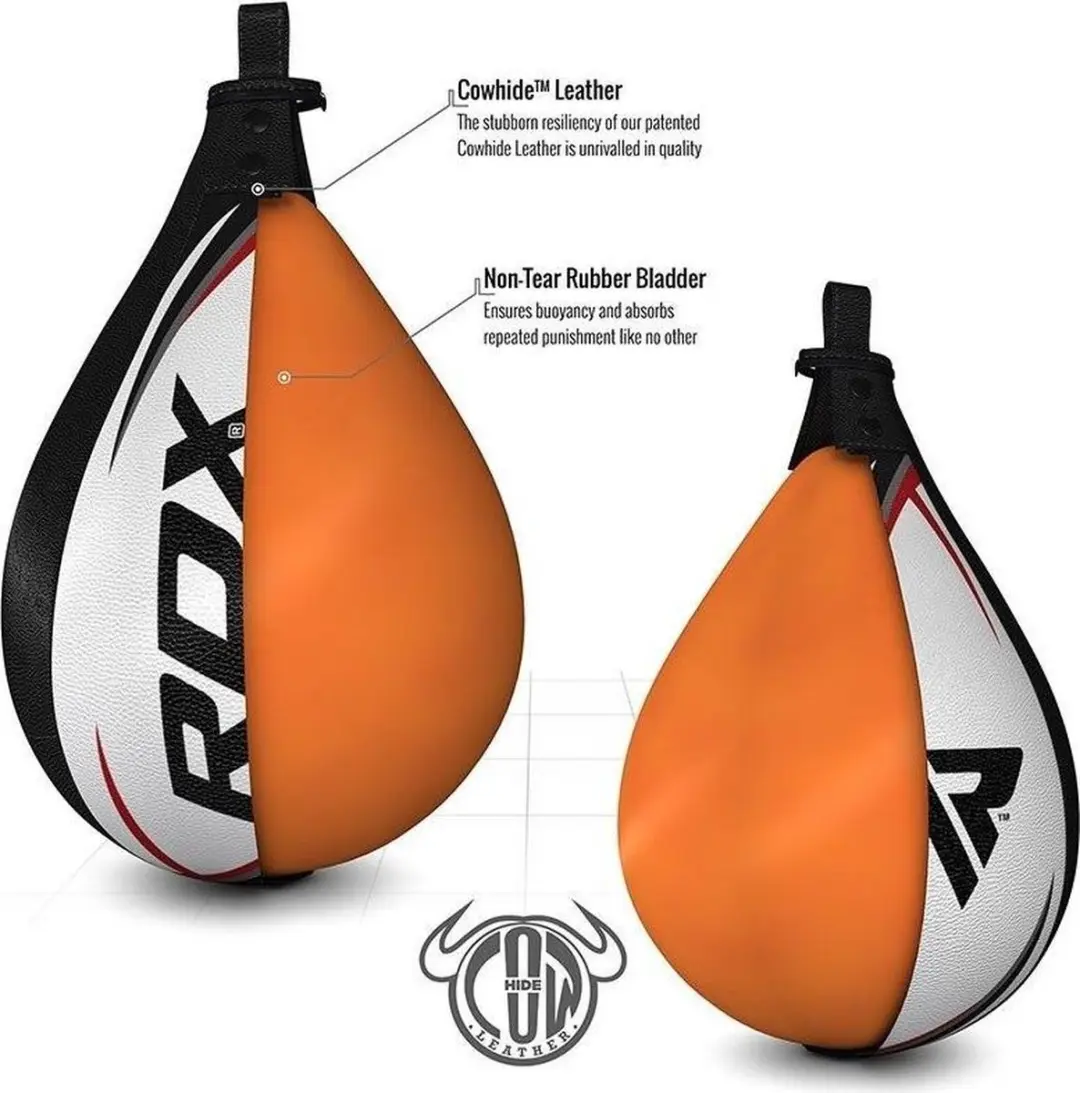 RDX Sports Speedball Geel - Leer - Hangend met wartel