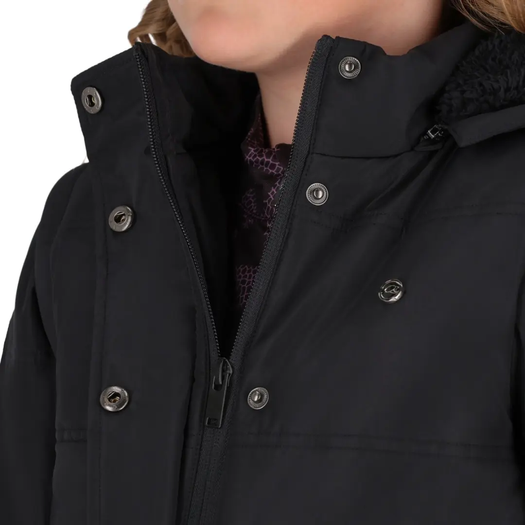 QHP Rayah Winterjas - 164 - Zwart - afbeelding 4 van 6