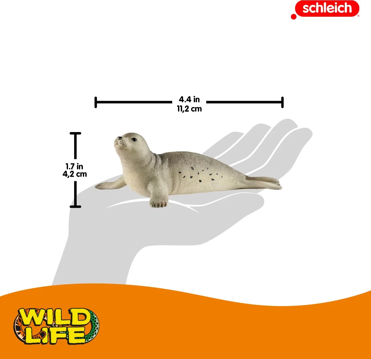 Schleich Zeehond Speelfiguur 14801 - Grijs