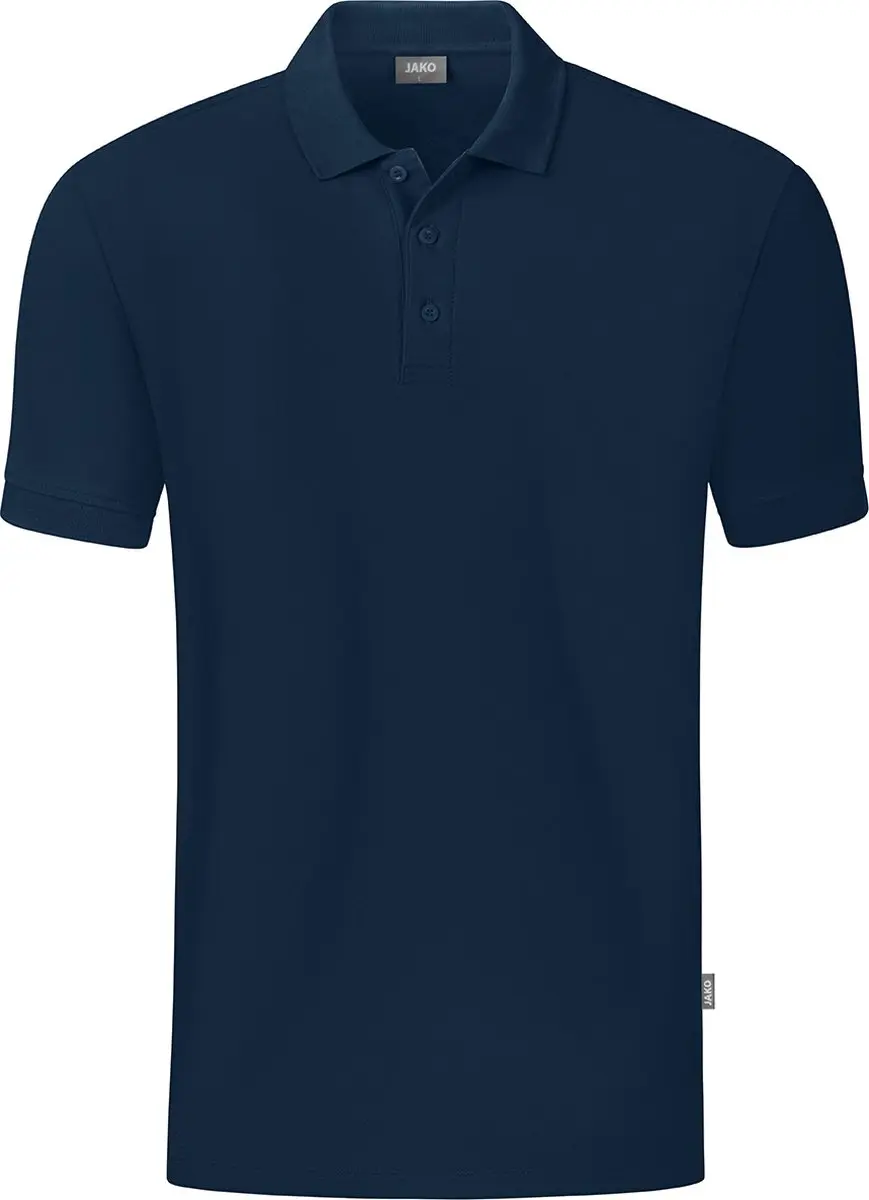 JAKO Organic Polo Heren - Marine L