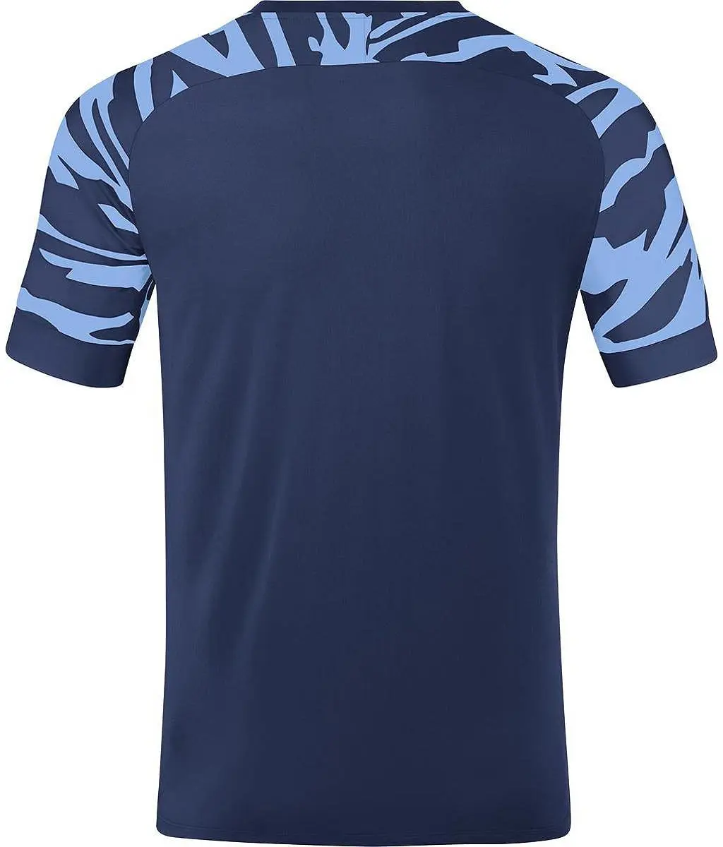 Jako Wild Shirt Korte Mouw Heren - Hemelsblauw/Navy L