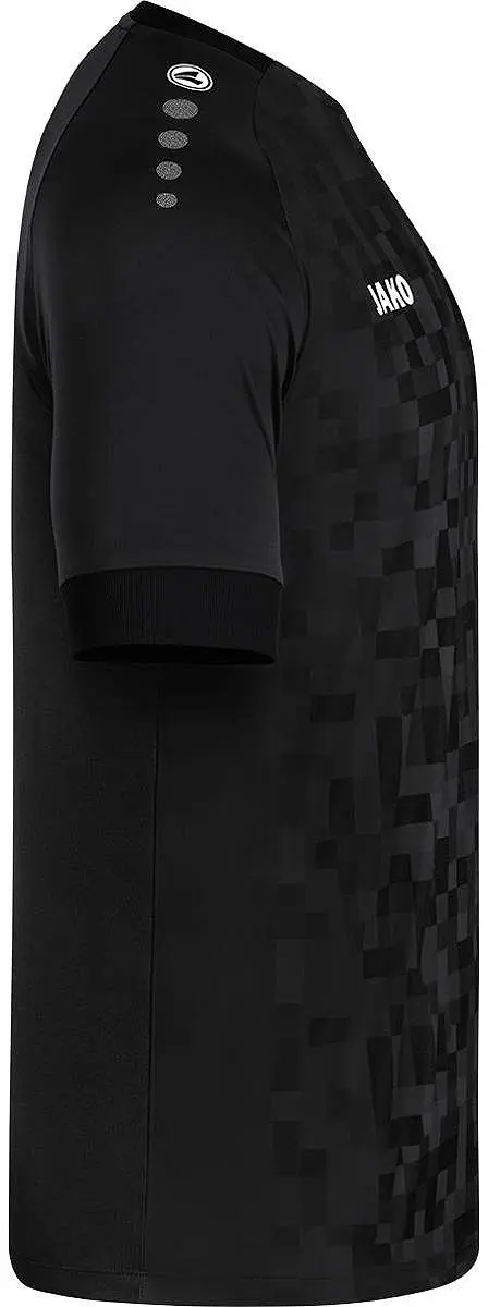 JAKO Pixel Shirt Korte Mouw Heren - M - Zwart