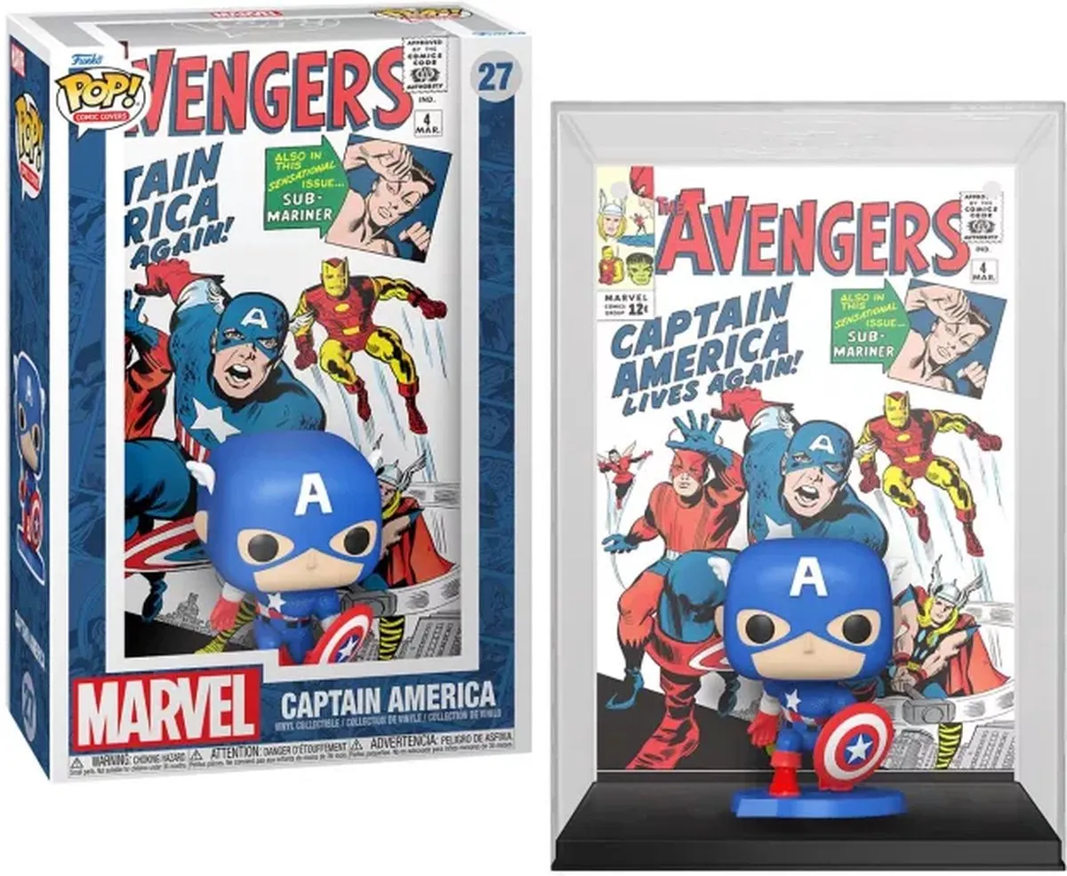 Funko Pop! Captain America Comics Marvel #27 72499 - Multicolor