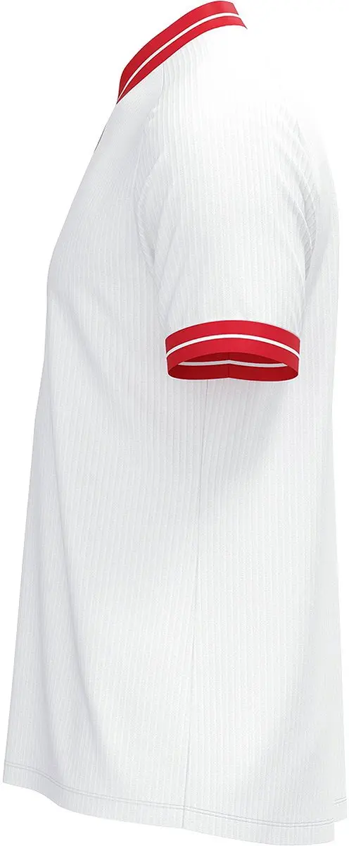 JAKO Retro Shirt Korte Mouw Heren - S - Wit/Rood