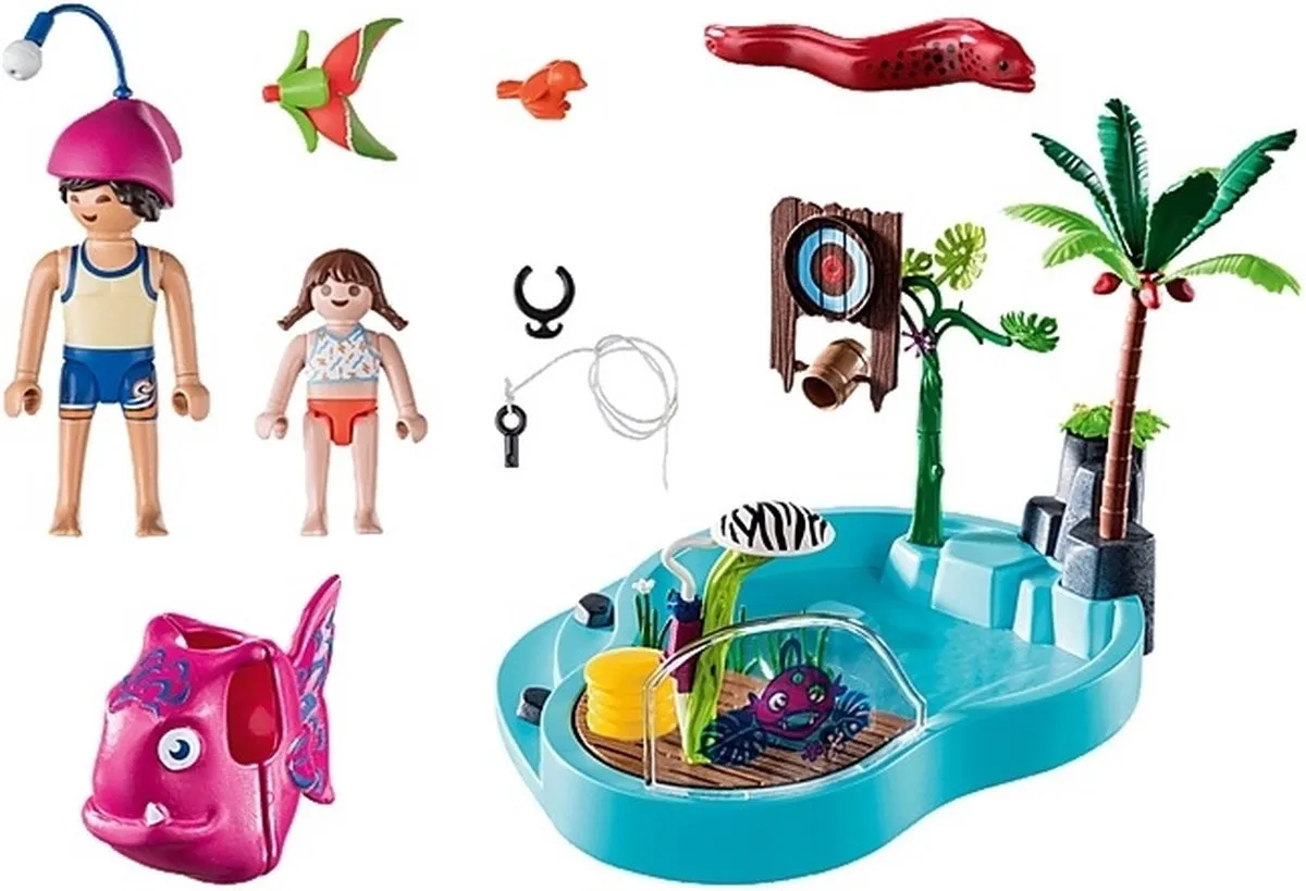 Playmobil Family Fun Zwembad Watersplash 70610 - Multicolor - afbeelding 6 van 6