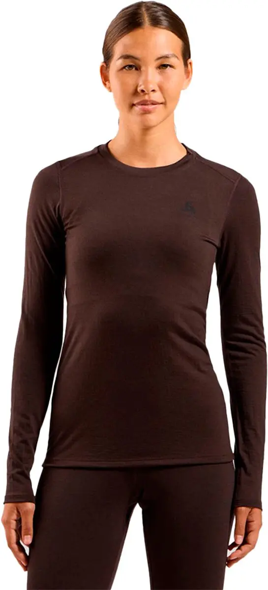 Odlo Merino 160 Lange Mouwen Basislaag Bruin L Vrouw