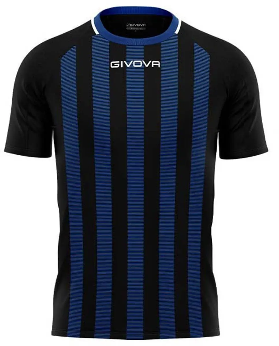 Givova Rugby Sports T-Shirt - Black-Royal - S - afbeelding 4 van 6