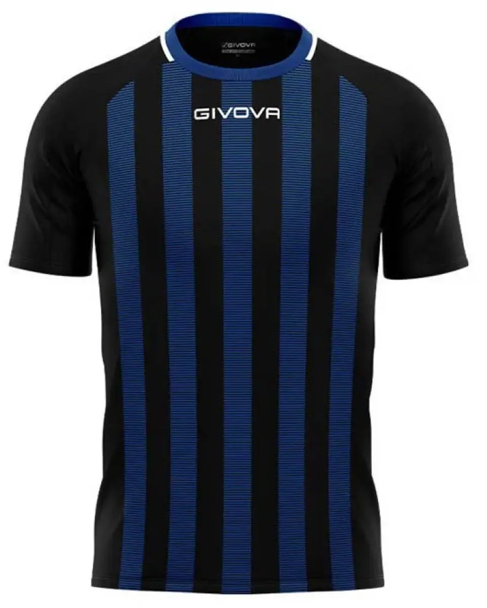 Givova Rugby Sports T-Shirt - Black-Royal - S - afbeelding 6 van 6