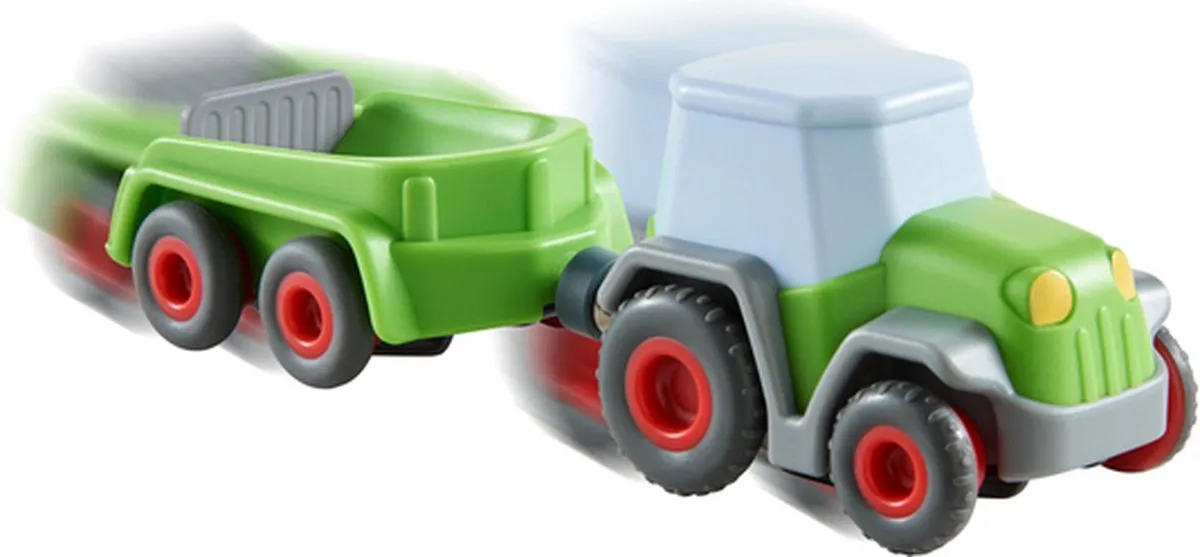 HABA Tractor met Aanhangwagen - Multi Color - afbeelding 6 van 6
