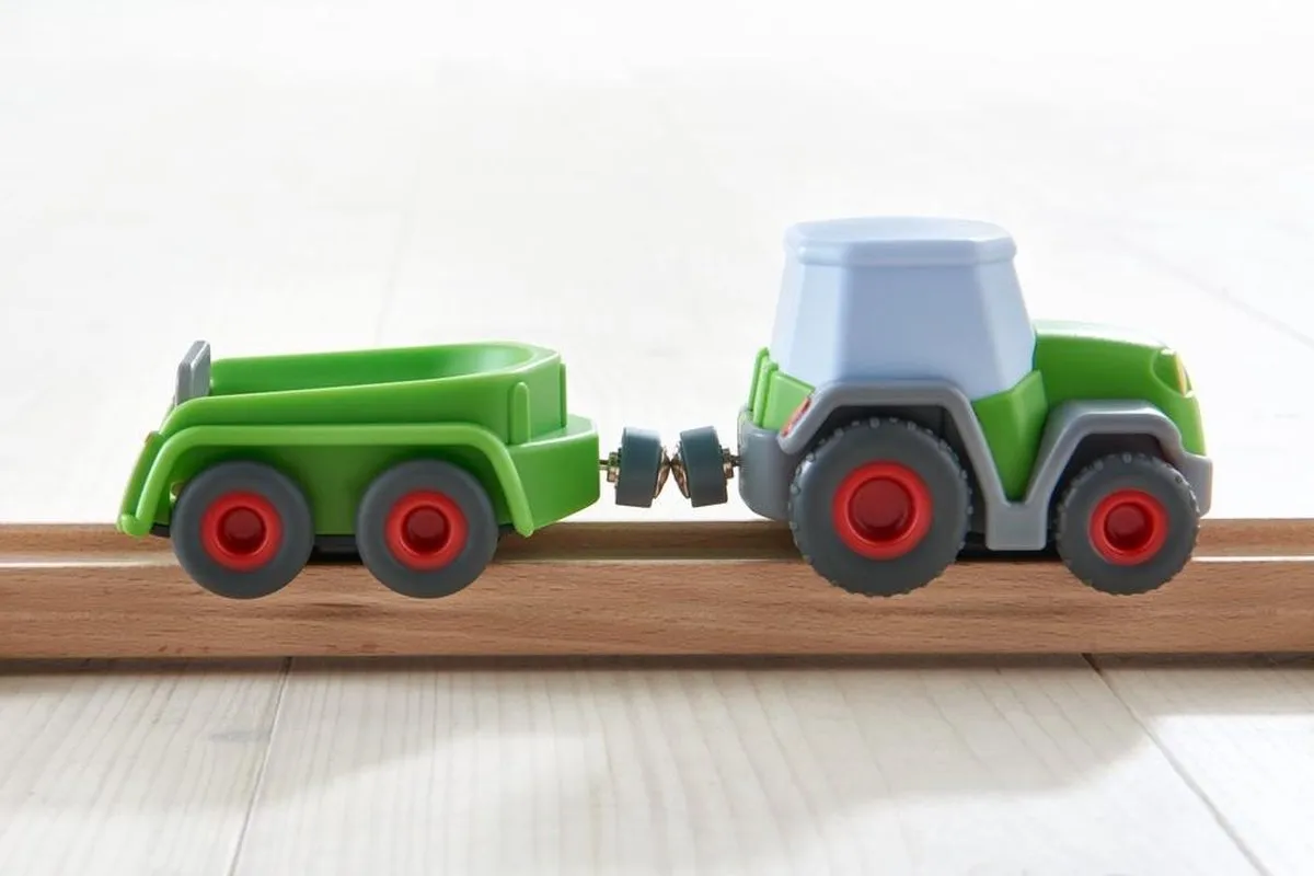 HABA Tractor met Aanhangwagen - Multi Color