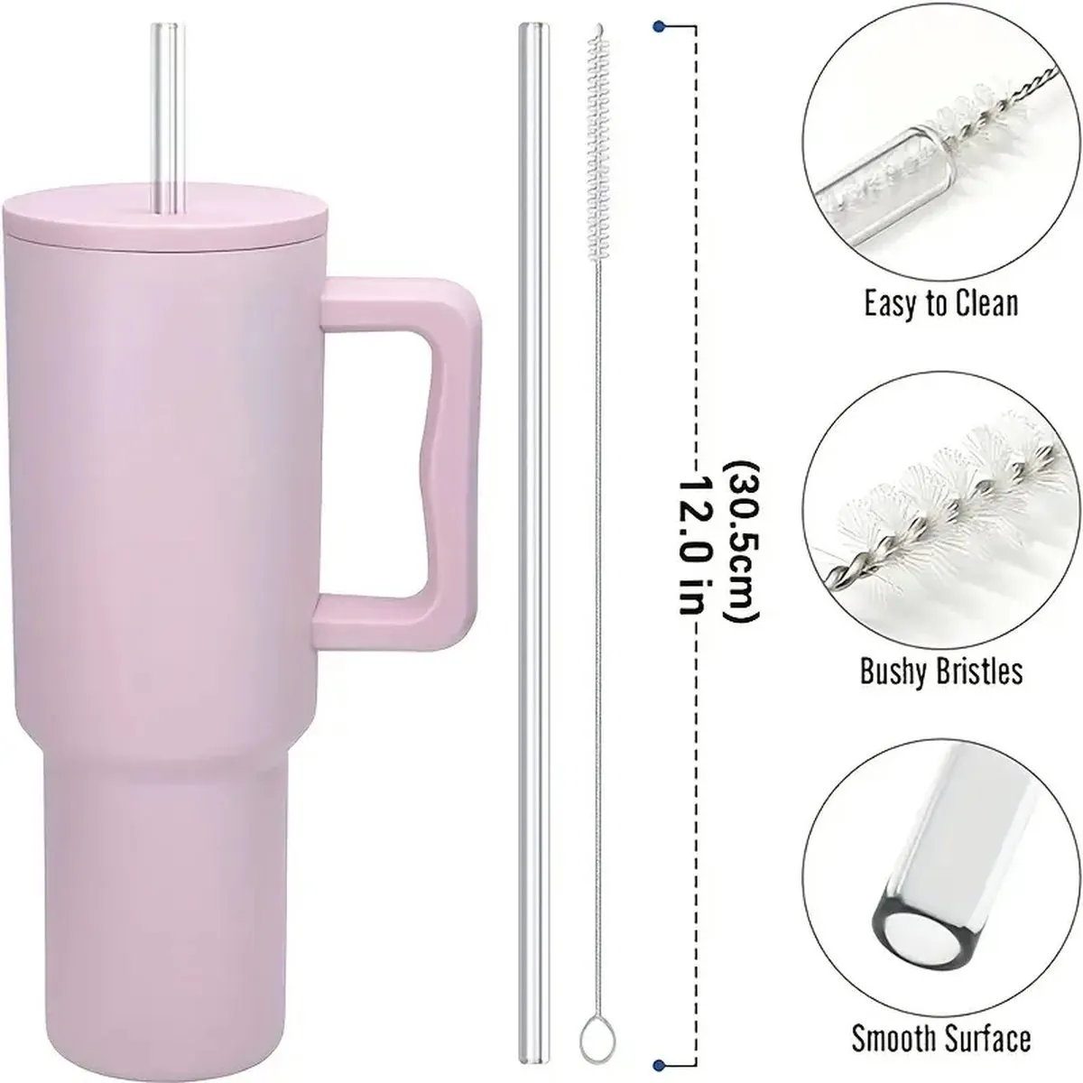 Stanley Adventure Herbruikbare Rietjes 6 Stuks - Transparant - afbeelding 5 van 5