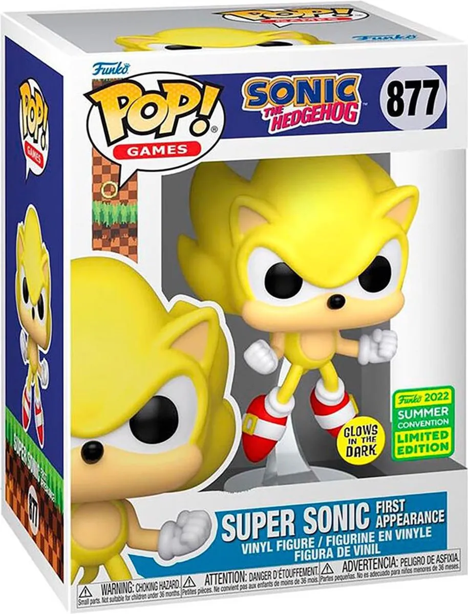 Funko Pop! Sonic the Hedgehog Super Sonic First Appearance 877