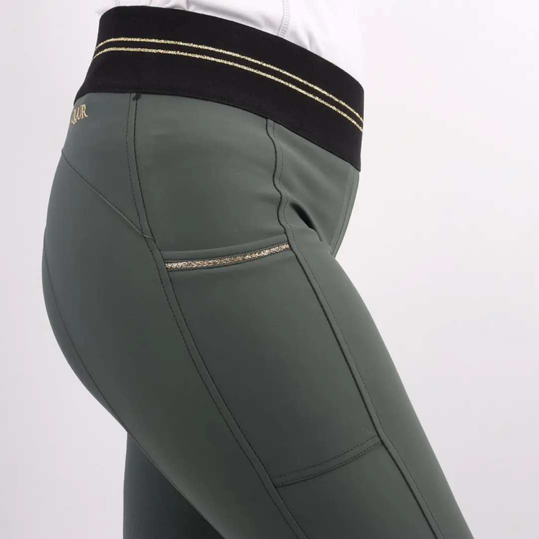 QUUR Qnila Full Grip Paardrijlegging 32 - Donkergroen