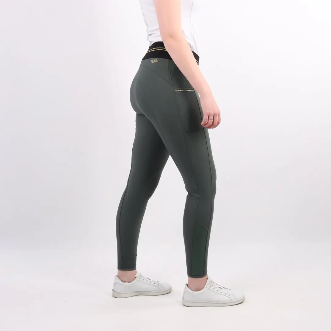 QUUR Qnila Full Grip Paardrijlegging 32 - Donkergroen